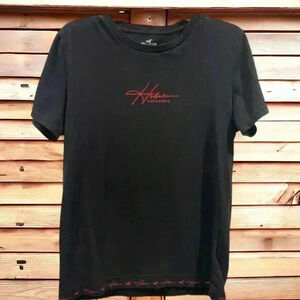 Hollister California Men's medium black/red logo T-shirt. Size medium.